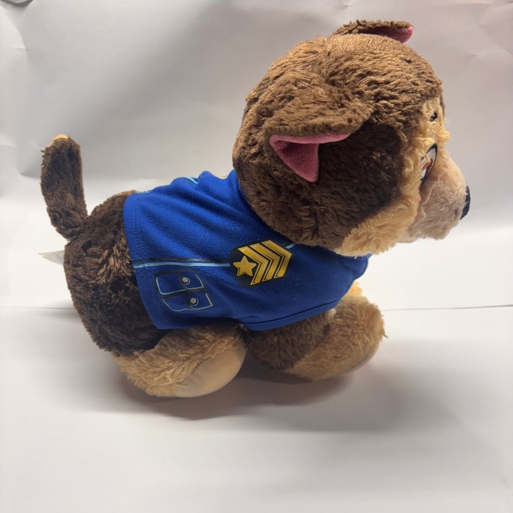 Build-A-Bear Workshop Paw Patrol Chase Plush Toy Brown Blue Police Uniform